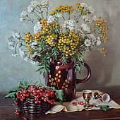 Натюрморт со смородиной