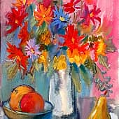 Натюрморт с белой вазой