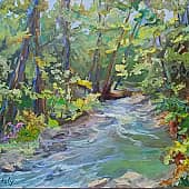 Ручей в лесу. Пленэр ZhNataly
