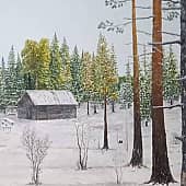 Охотничья изба.