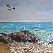 Забытый букет алых роз