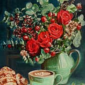 Кофе и розы