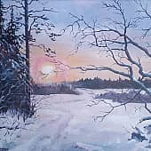 Зимний день к закату...