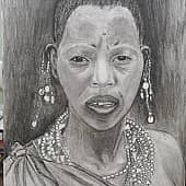 Девушка племени Масаи