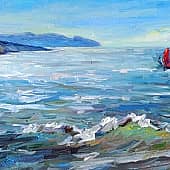 Виндсерфинг. Гонка у маяка. Пленэр ZhNataly