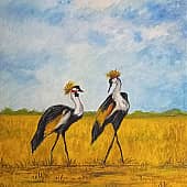 Венценосные журавли