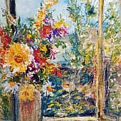 Букет на окне