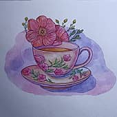 Чай с цветами