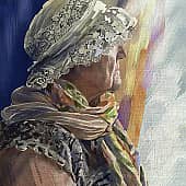 Портрет пожилой дамы. Серия "Дорожные зарисовки"