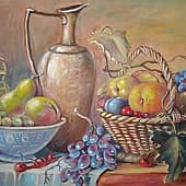 Натюрморт с фруктами.