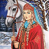 Девушка и конь