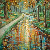 Осень дождливая.