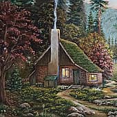 Охотничий домик (фрагмент картины)