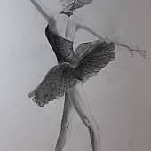 Балерина в чёрном.