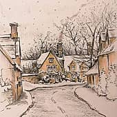 Зимняя деревенька