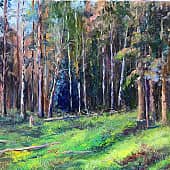 Лесной пейзаж в конце лета