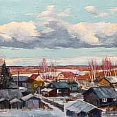 Вечерний этюд. Апрель.