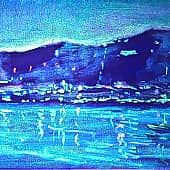 Геленджик. День и ночь. Ночь. Проект "светофизика в живописи"  ZhNataly.