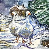 Жили у бабуси