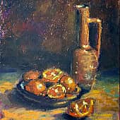 Кувшин и апельсины