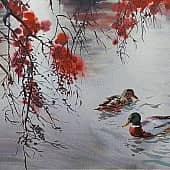 Октябрь. Пруд