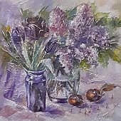 Натюрморт с сиренькой (натура)