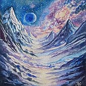 Горы под звёздами