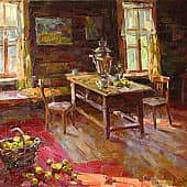 Интерьер избы (Псковская область)