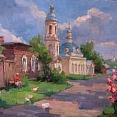 Улочка в Муроме. Смоленская церковь