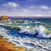 Синее море, пена белая