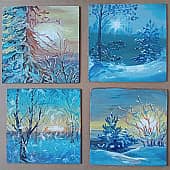Зимнее. 4 этюда