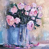 Розовые пионы