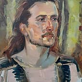 Шаман (Олег Царев). Односеансный портрет.