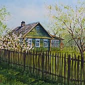 Весна в деревне