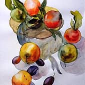 Яблоки и сливы
