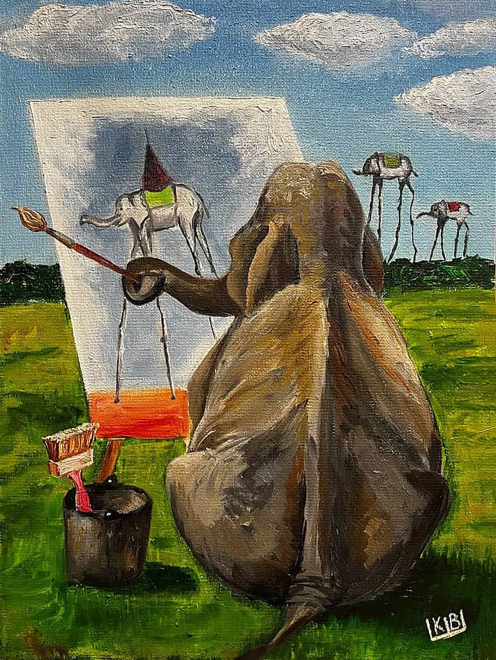 Слон-живописец