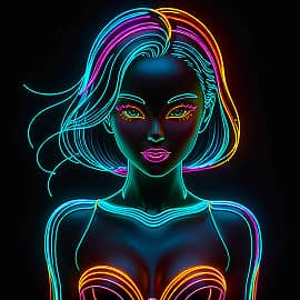 Неоновая девушка 2 НС