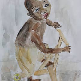 Негритенок на самокате