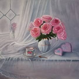 Натюрморт с розами