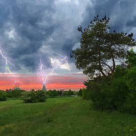 Летняя гроза.