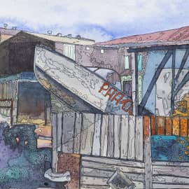 Старая лодка