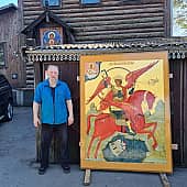 Иконостас Церкви Георгия Победоносца в Зеленограде. Москва. (7), художник Игорь Юрьевич Дрождин