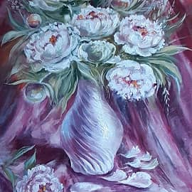 Букет пионов с натуры