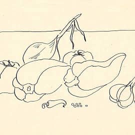 Натюрморт с чесноком