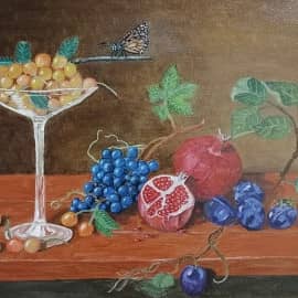 Натюрморт со сливами