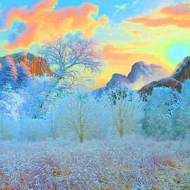 Зимний день.