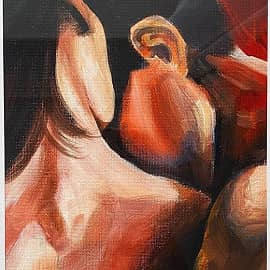 Поддержка картина акрилом А4