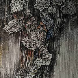 Дерево 1 (иллюстрация к произведениям Хулио Кортасара)