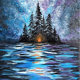 Ночь на озере