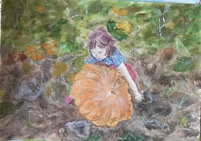 Аннушка, помощница в огороде